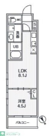 Alivis本八幡の物件間取画像